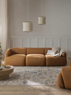 Online Sofá modular en tejido bouclé Sofia (3 plazas) Sofás 3 Plazas|Sofás