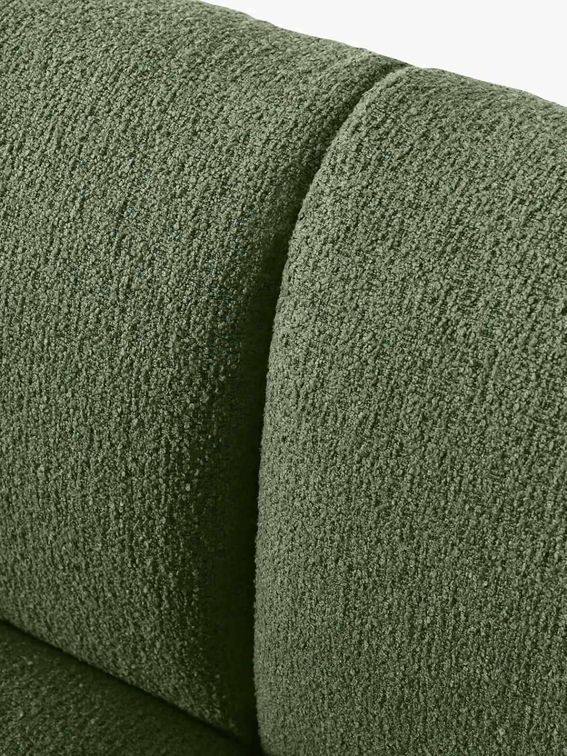 Sofás 2 Plazas|Sofás>Westwing Collection Sofá modular en tejido bouclé Sofia (2 plazas) Bouclé verde oscuro