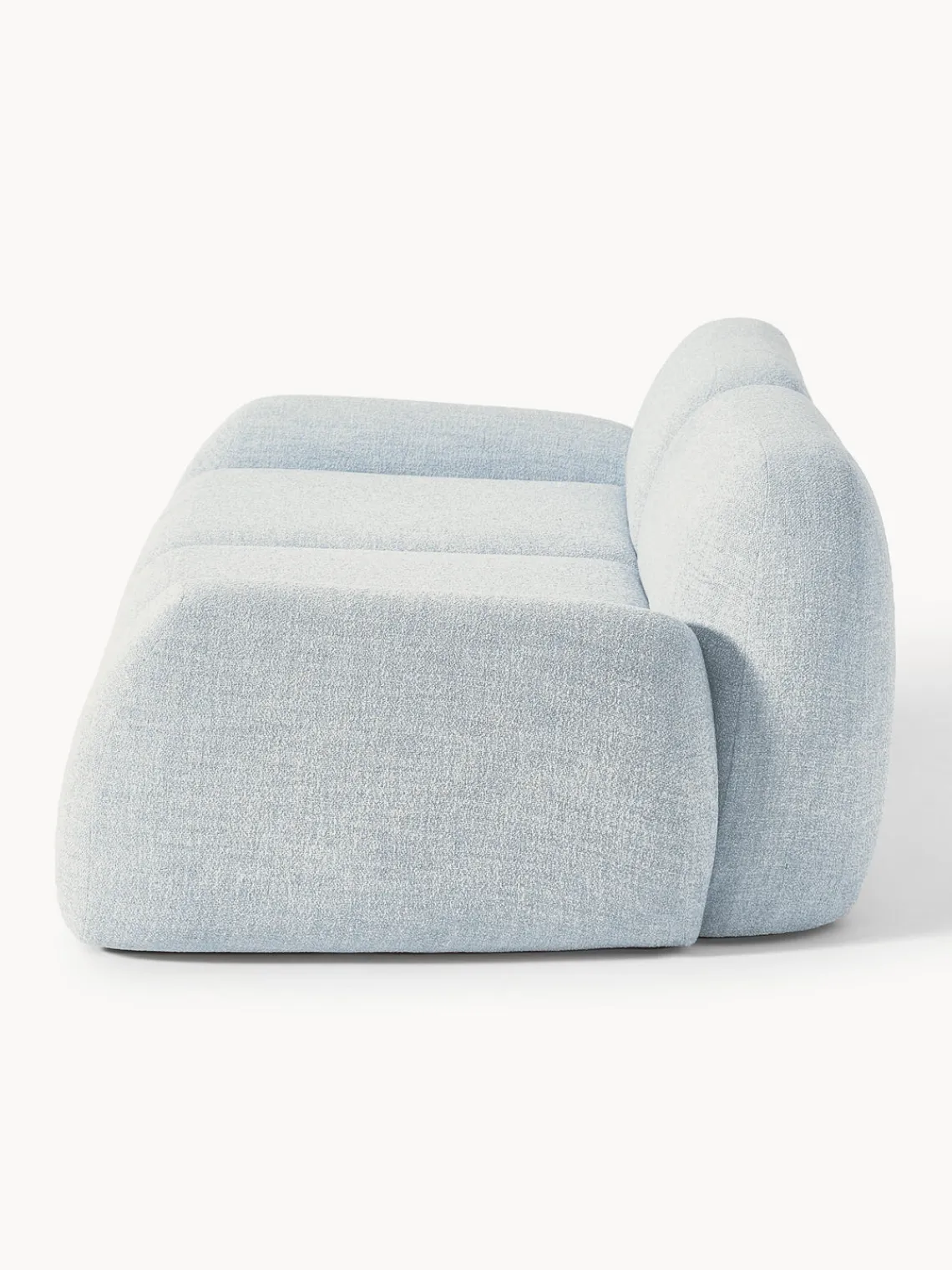 Sofás 3 Plazas|Sofás>Westwing Collection Sofá modular en tejido bouclé Wolke (3 plazas) Bouclé azul claro