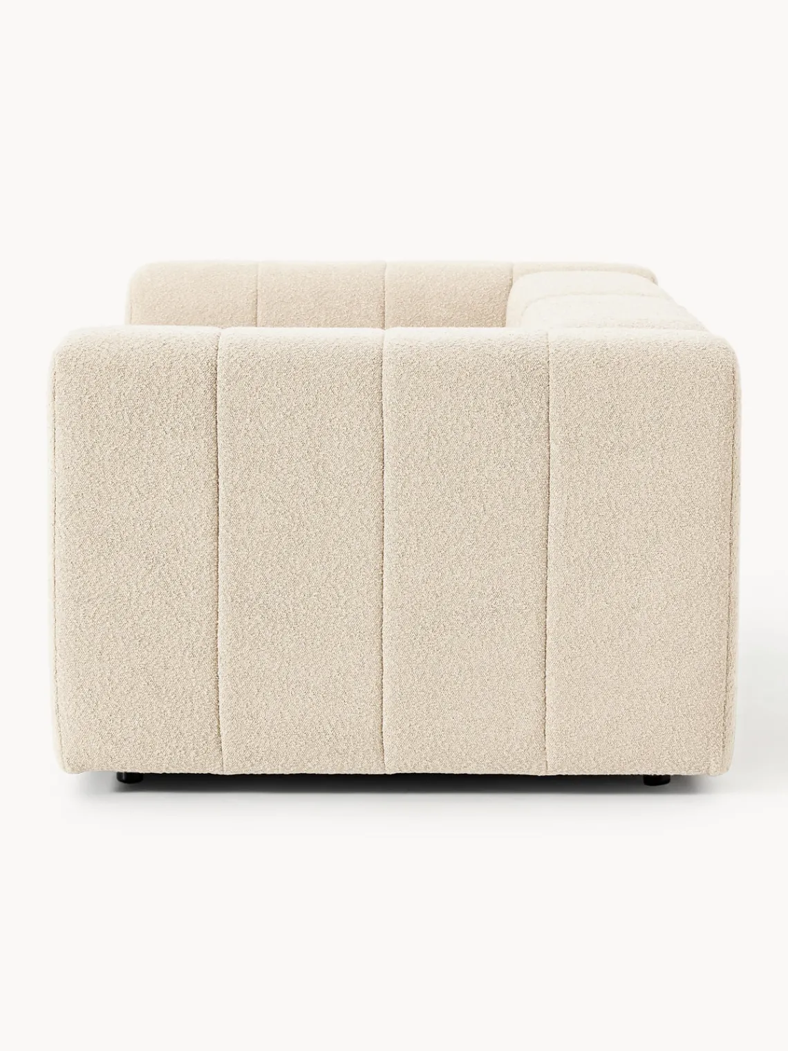 Sofás 3 Plazas|Sofás>Westwing Collection Sofá modular en tejido bouclé Lena (3 plazas) Bouclé beige