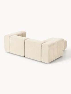 Clearance Sofá modular en tejido bouclé con reposapiés izquierdo/derecho Lena (3 plazas) Sofás Rinconeras|Sofás