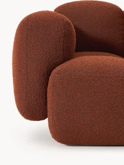 Sofá modular en tejido bouclé con reposapiés Tayla (3 plazas) Sofás Rinconeras|Sofás