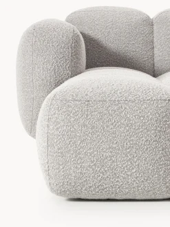 Clearance Sofá modular en tejido bouclé con reposapiés Tayla (4 plazas) Sofás Rinconeras|Sofás