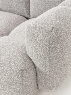 New Sofá modular en tejido bouclé con reposapiés Tayla (3 plazas) Sofás Rinconeras|Sofás