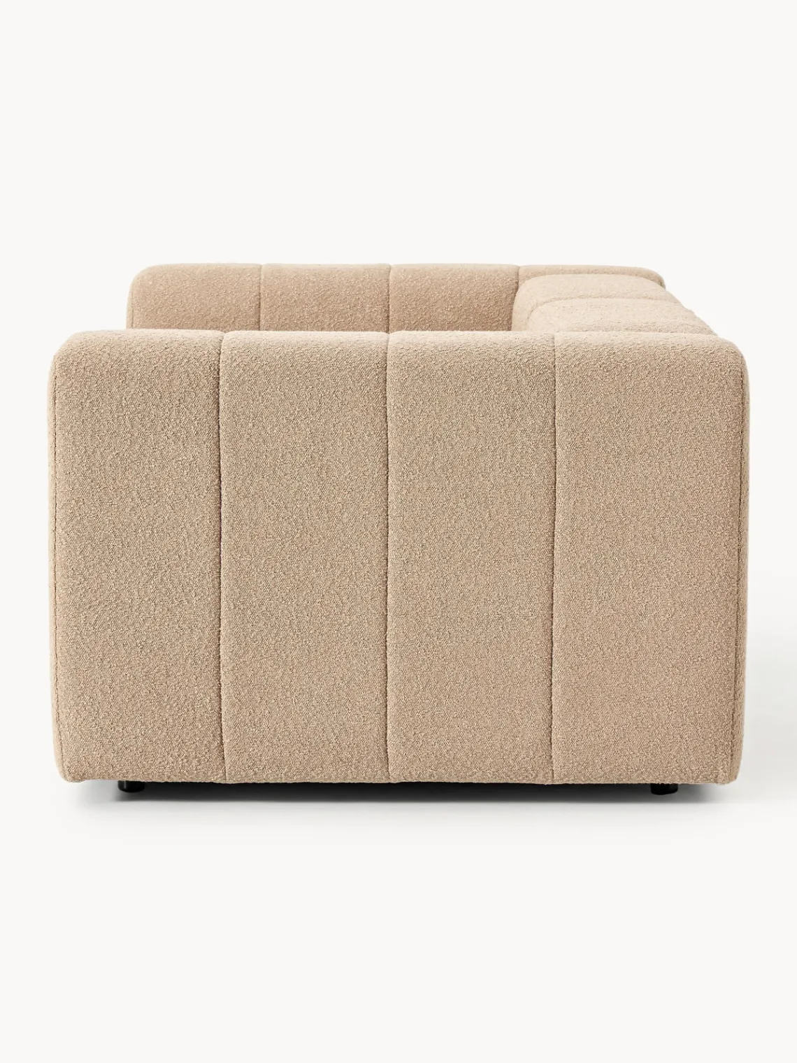 Sofás 3 Plazas|Sofás>Westwing Collection Sofá modular en tejido bouclé Lena (3 plazas) Bouclé beige