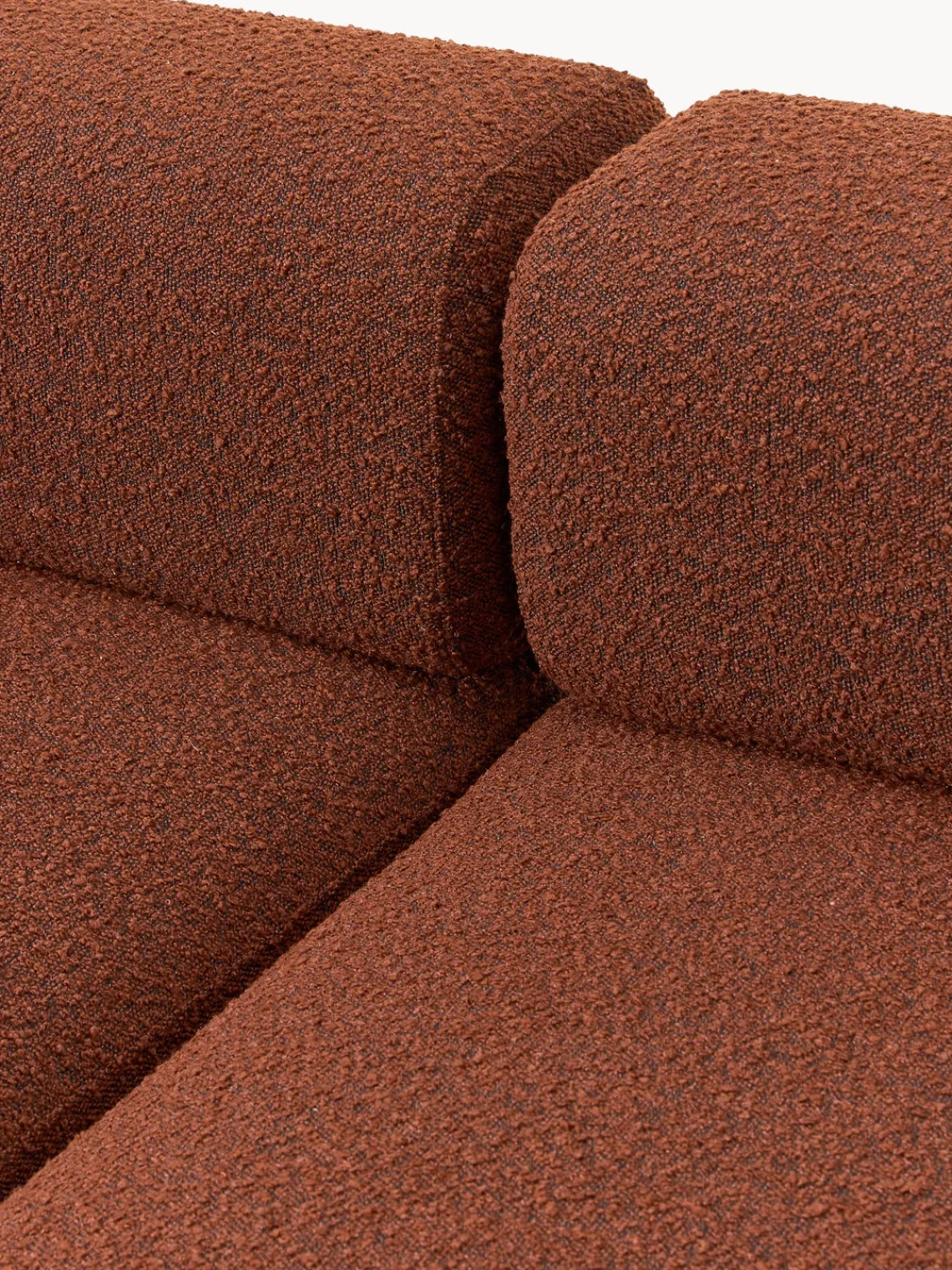 Sofás 3 Plazas|Sofás>Westwing Collection Sofá modular en tejido bouclé Anton (3 plazas) Bouclé terracota