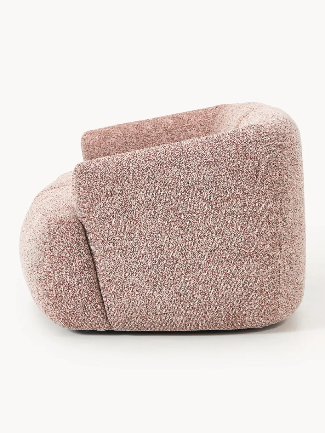 Sofás 2 Plazas|Sofás>Westwing Collection Sofá modular en tejido bouclé Sofia (2 plazas) Bouclé jaspeado, rojo óxido