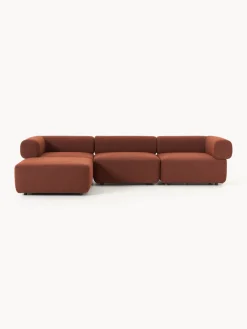 Best Sofá modular en tejido bouclé Anton (4 plazas), con reposapiés (izquierda/derecha) Sofás