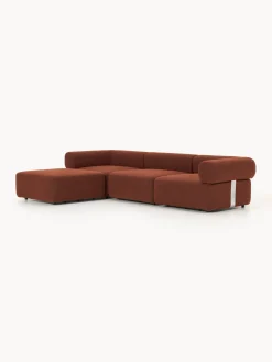 Best Sofá modular en tejido bouclé Anton (4 plazas), con reposapiés (izquierda/derecha) Sofás