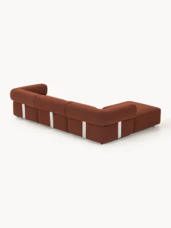 Best Sofá modular en tejido bouclé Anton (4 plazas), con reposapiés (izquierda/derecha) Sofás