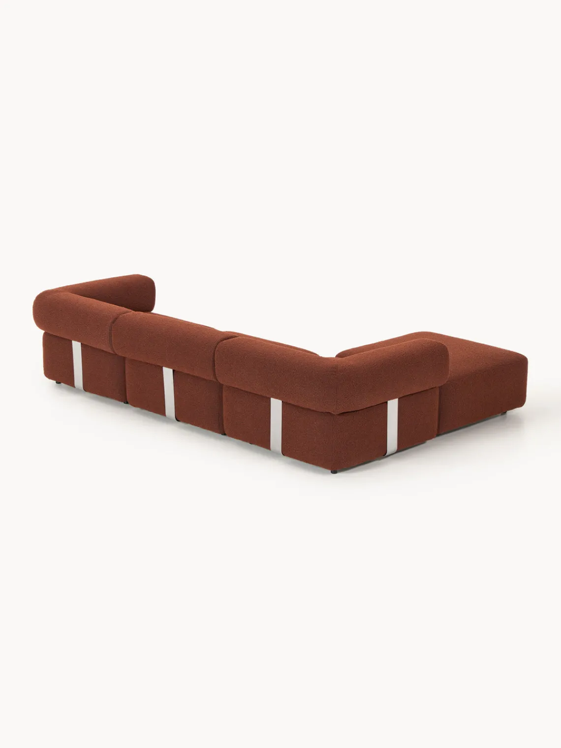 Best Sofá modular en tejido bouclé Anton (4 plazas), con reposapiés (izquierda/derecha) Sofás