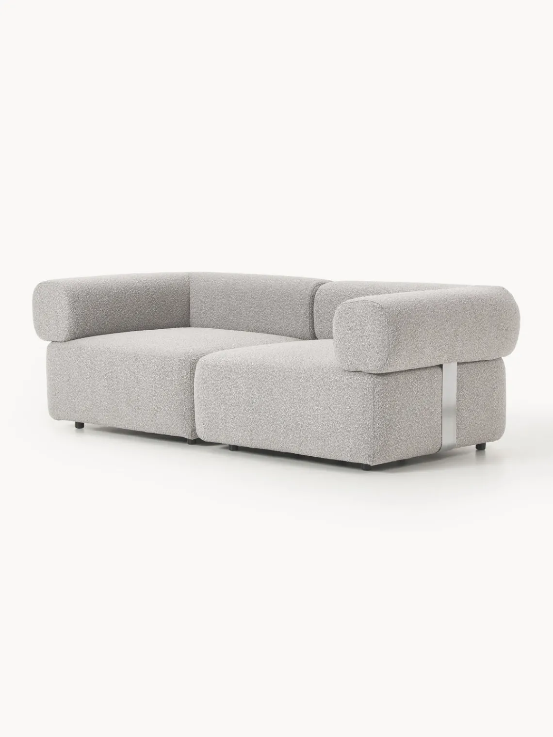 Sofás 3 Plazas|Sofás>Westwing Collection Sofá modular en tejido bouclé Anton (3 plazas) Bouclé taupe