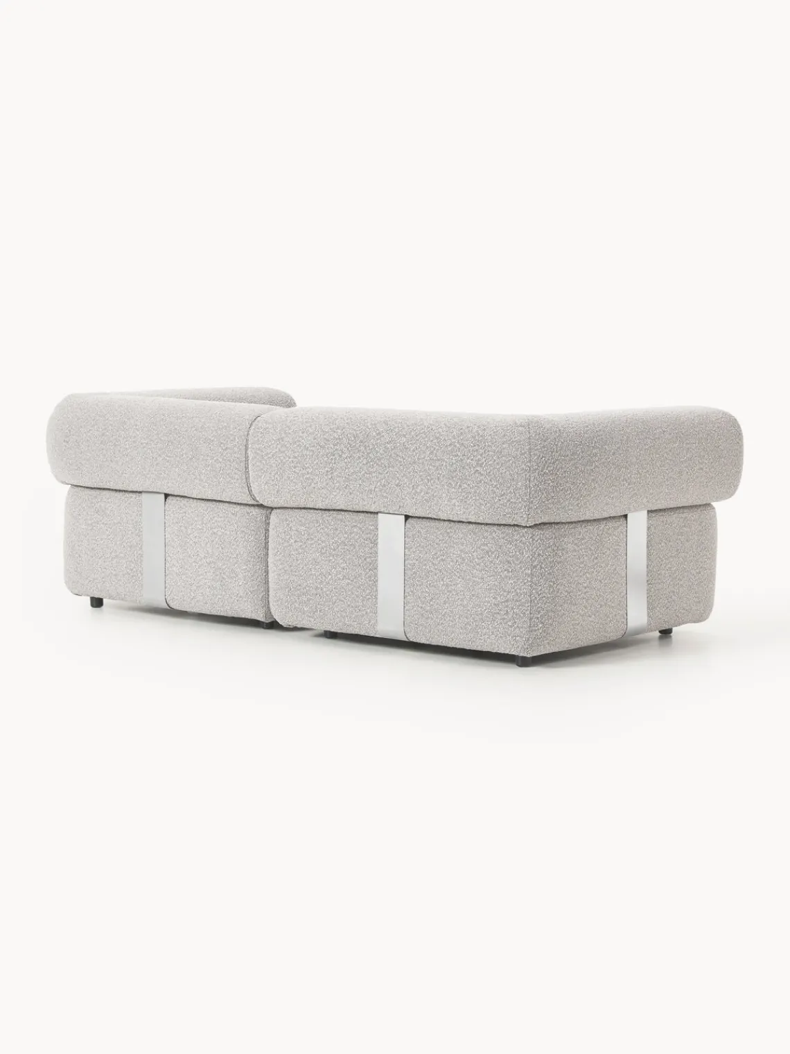 Sofás 3 Plazas|Sofás>Westwing Collection Sofá modular en tejido bouclé Anton (3 plazas) Bouclé taupe