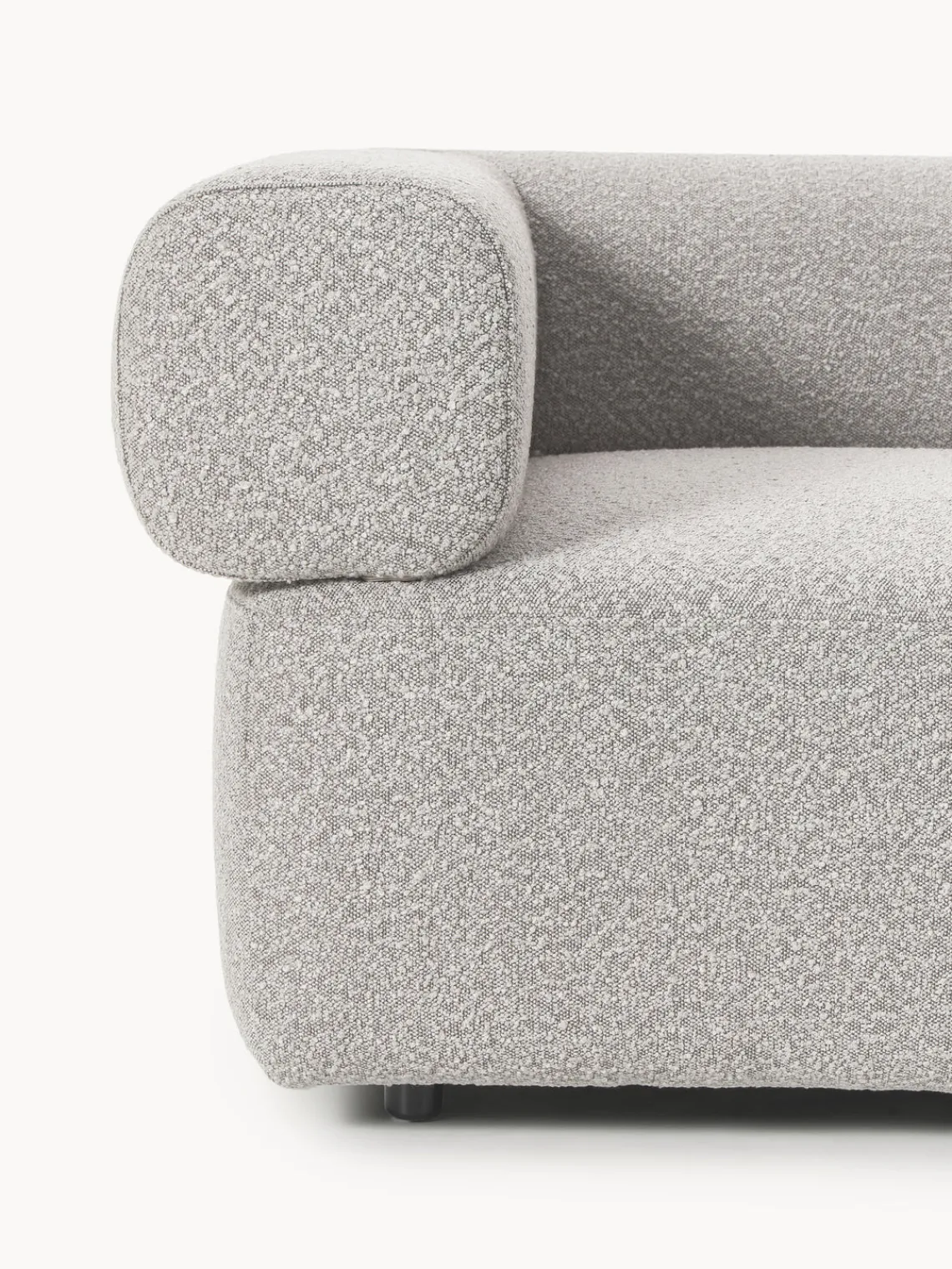 Sofás 3 Plazas|Sofás>Westwing Collection Sofá modular en tejido bouclé Anton (3 plazas) Bouclé taupe