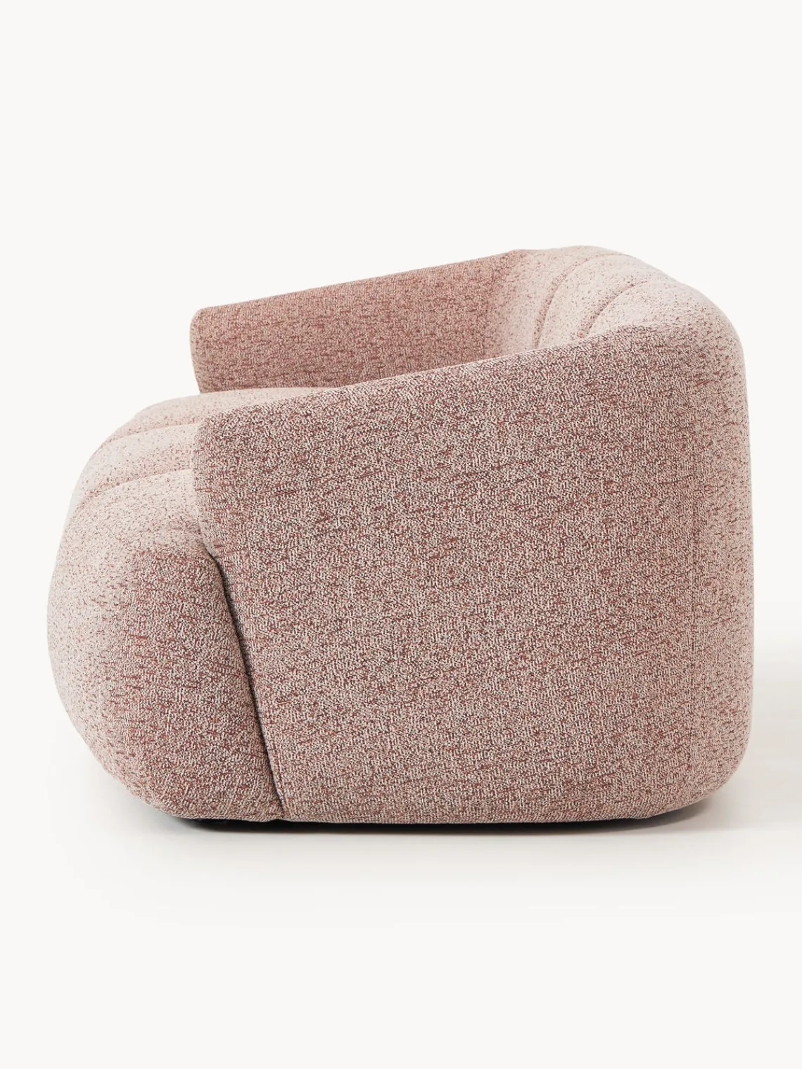 Sofás 3 Plazas|Sofás>Westwing Collection Sofá modular en tejido bouclé Sofia (3 plazas) Bouclé jaspeado, rojo óxido