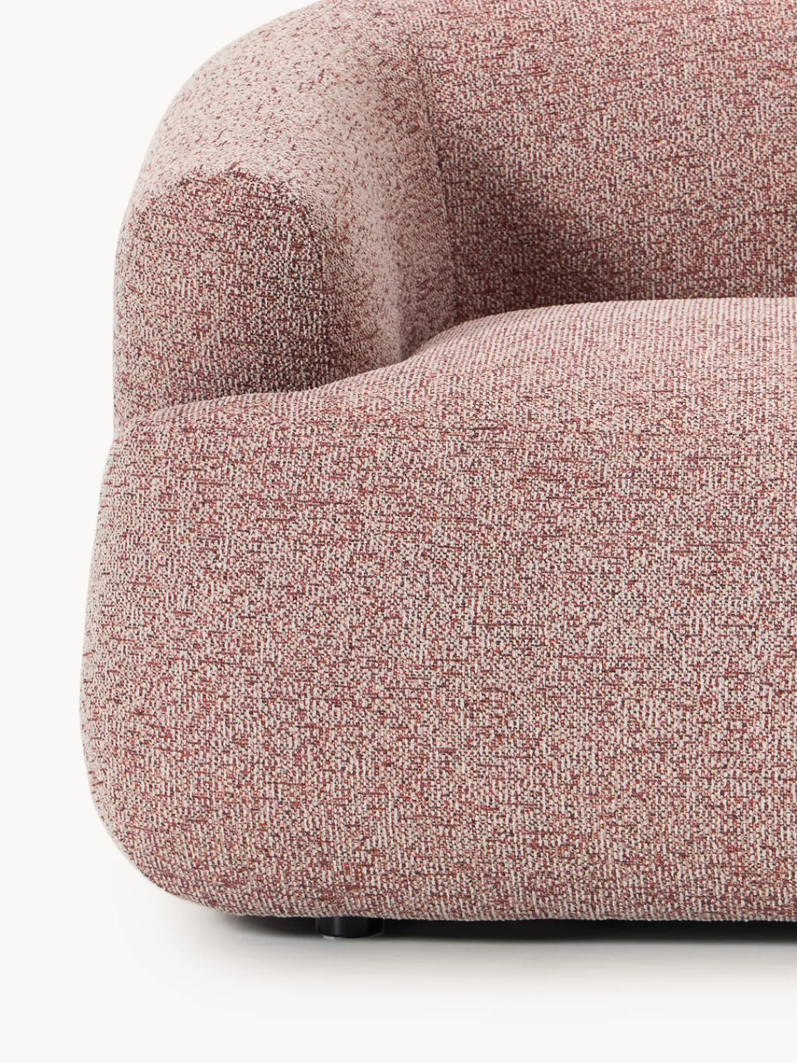 Sofás 3 Plazas|Sofás>Westwing Collection Sofá modular en tejido bouclé Sofia (3 plazas) Bouclé jaspeado, rojo óxido