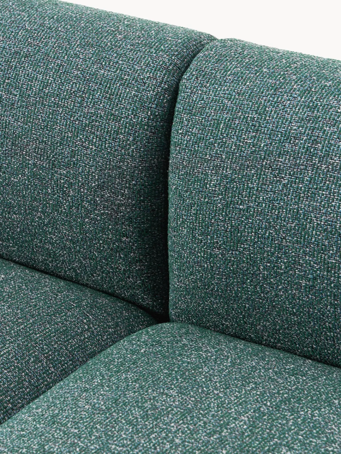 Sofás 2 Plazas|Sofás>Westwing Collection Sofá modular en tejido bouclé Sofia (2 plazas) Bouclé azul petróleo mélange