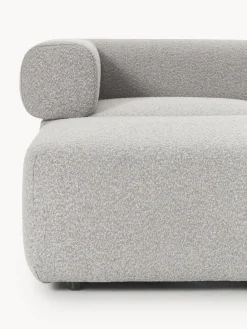 Discount Sofá modular en tejido bouclé Anton (4 plazas), con reposapiés (izquierda/derecha) Sofás