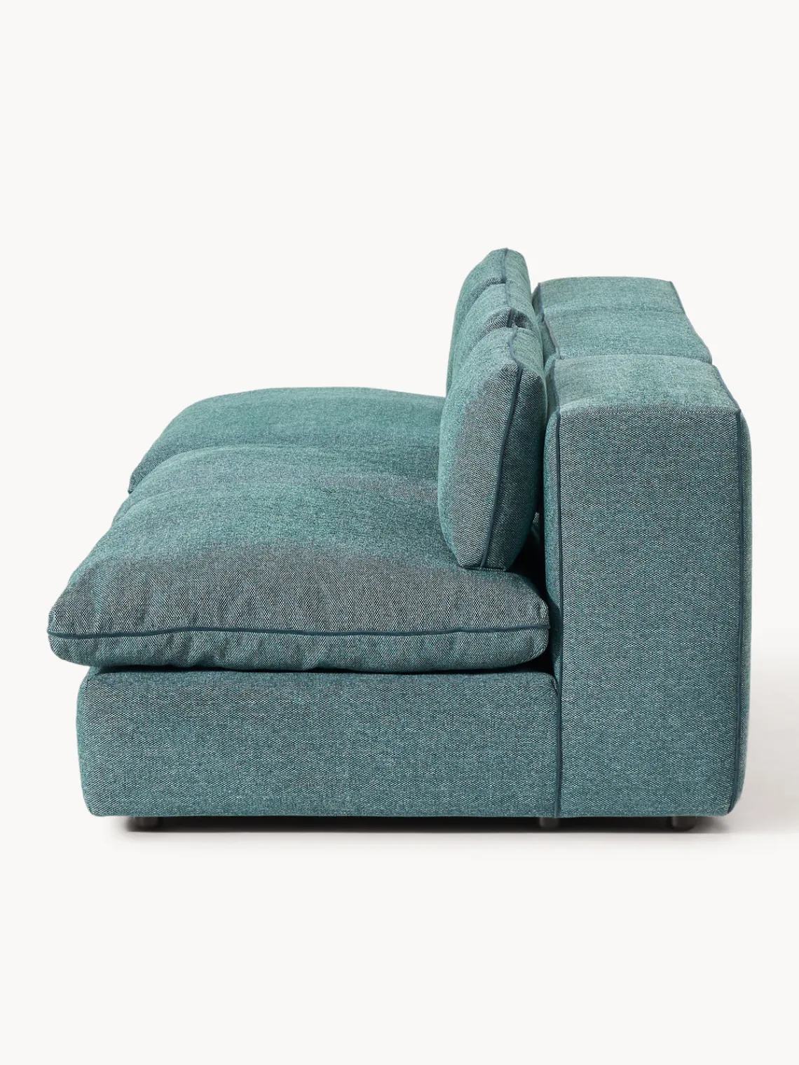 Sofás 3 Plazas|Sofás>Westwing Collection Sofá modular Felix (3 plazas) Tejido grueso verde turquesa