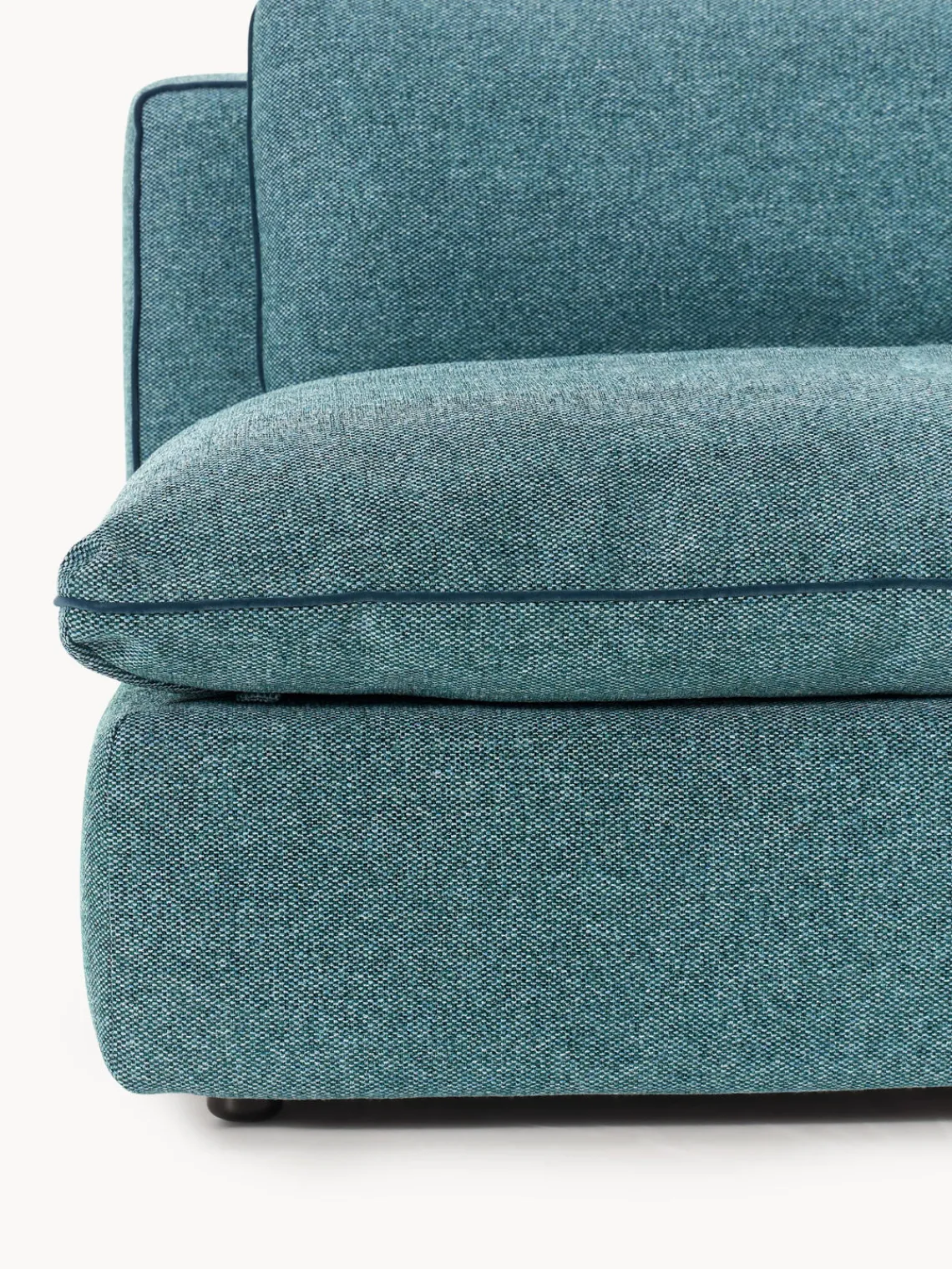 Sofás 3 Plazas|Sofás>Westwing Collection Sofá modular Felix (3 plazas) Tejido grueso verde turquesa