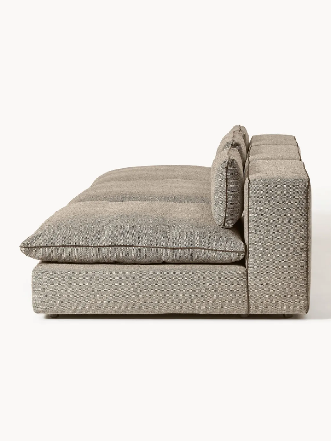 Sofás 3 Plazas|Sofás>Westwing Collection Sofá modular grande Felix (3 plazas) Tejido grueso greige