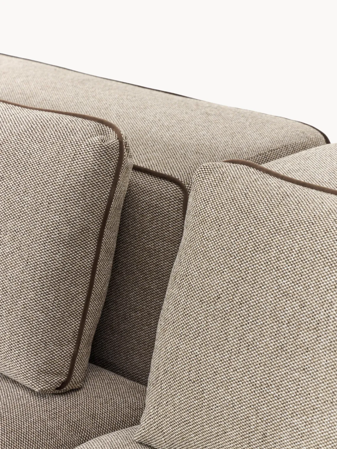 Sofás 3 Plazas|Sofás>Westwing Collection Sofá modular grande Felix (3 plazas) Tejido grueso greige