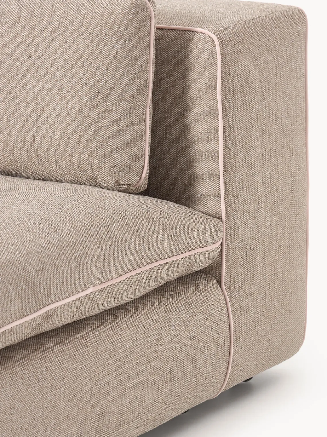 Sofás 3 Plazas|Sofás>Westwing Collection Sofá modular grande Felix (3 plazas) Tejido grueso beige