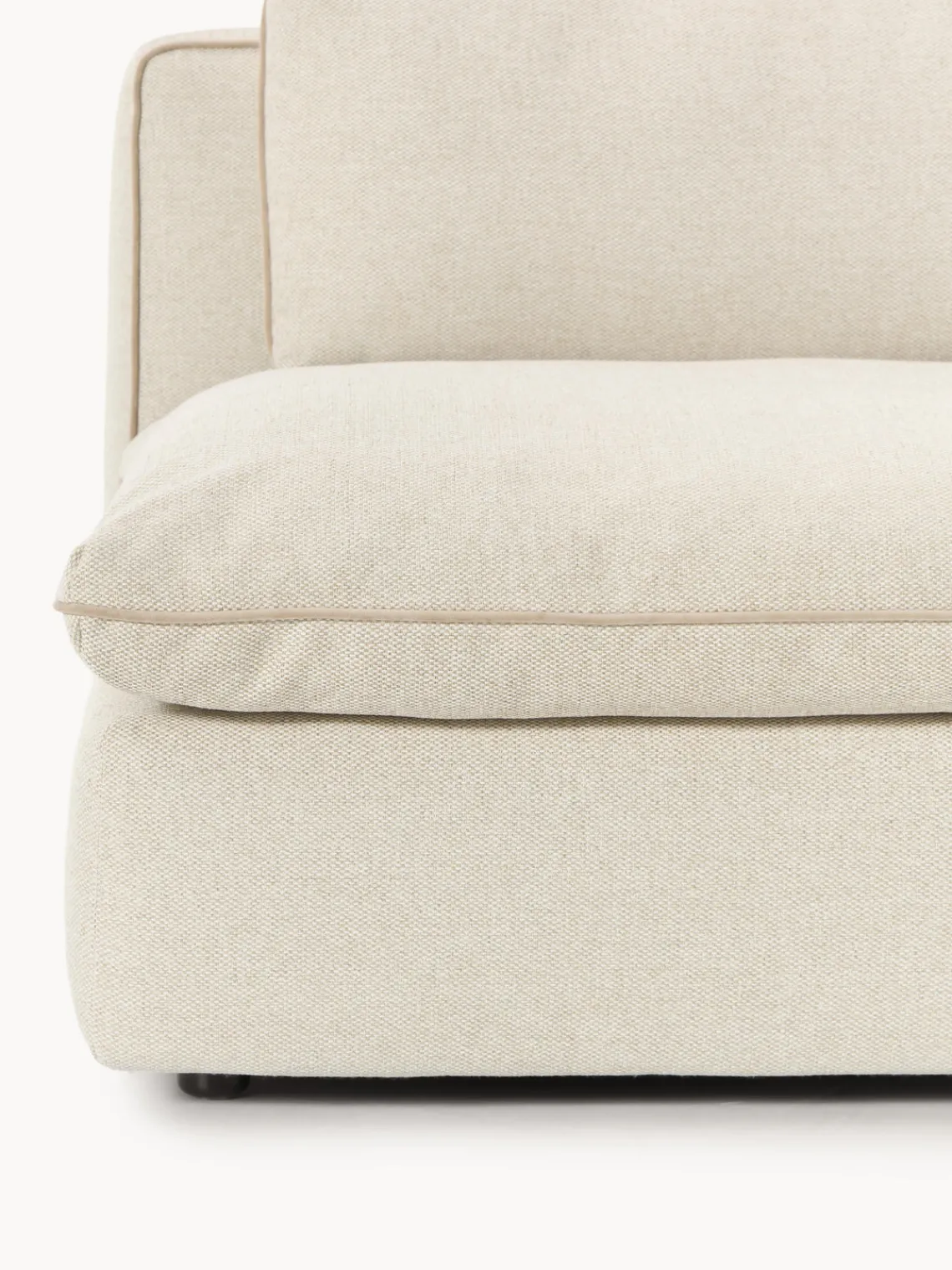 Sofás 3 Plazas|Sofás>Westwing Collection Sofá modular grande Felix (3 plazas) Tejido grueso beige claro