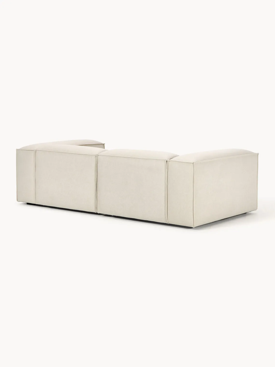 Sofás>Westwing Collection Sofá modular Lennon (3 plazas) Tejido blanco Off White