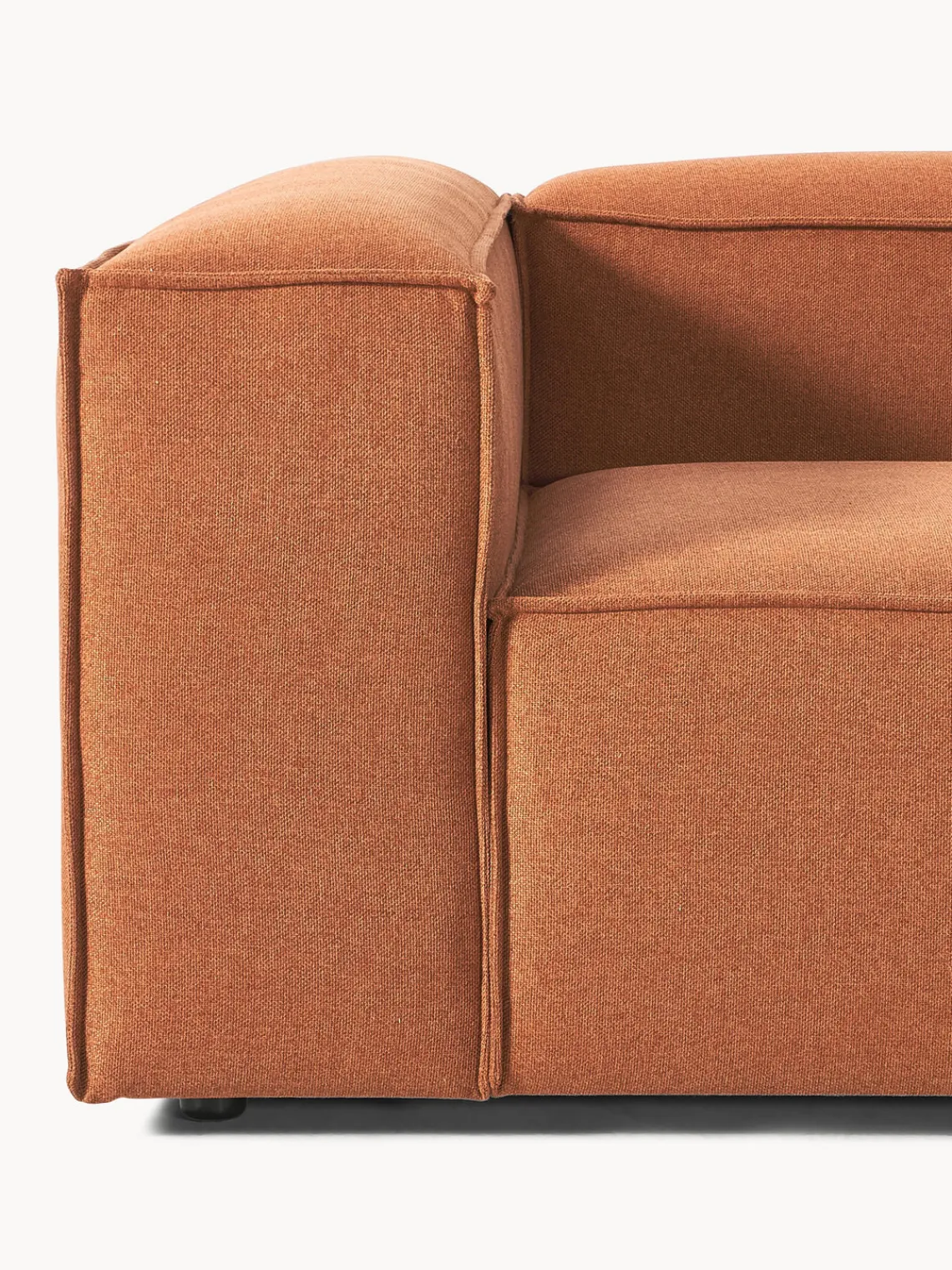 Sofás>Westwing Collection Sofá modular Lennon (3 plazas) Tejido terracota