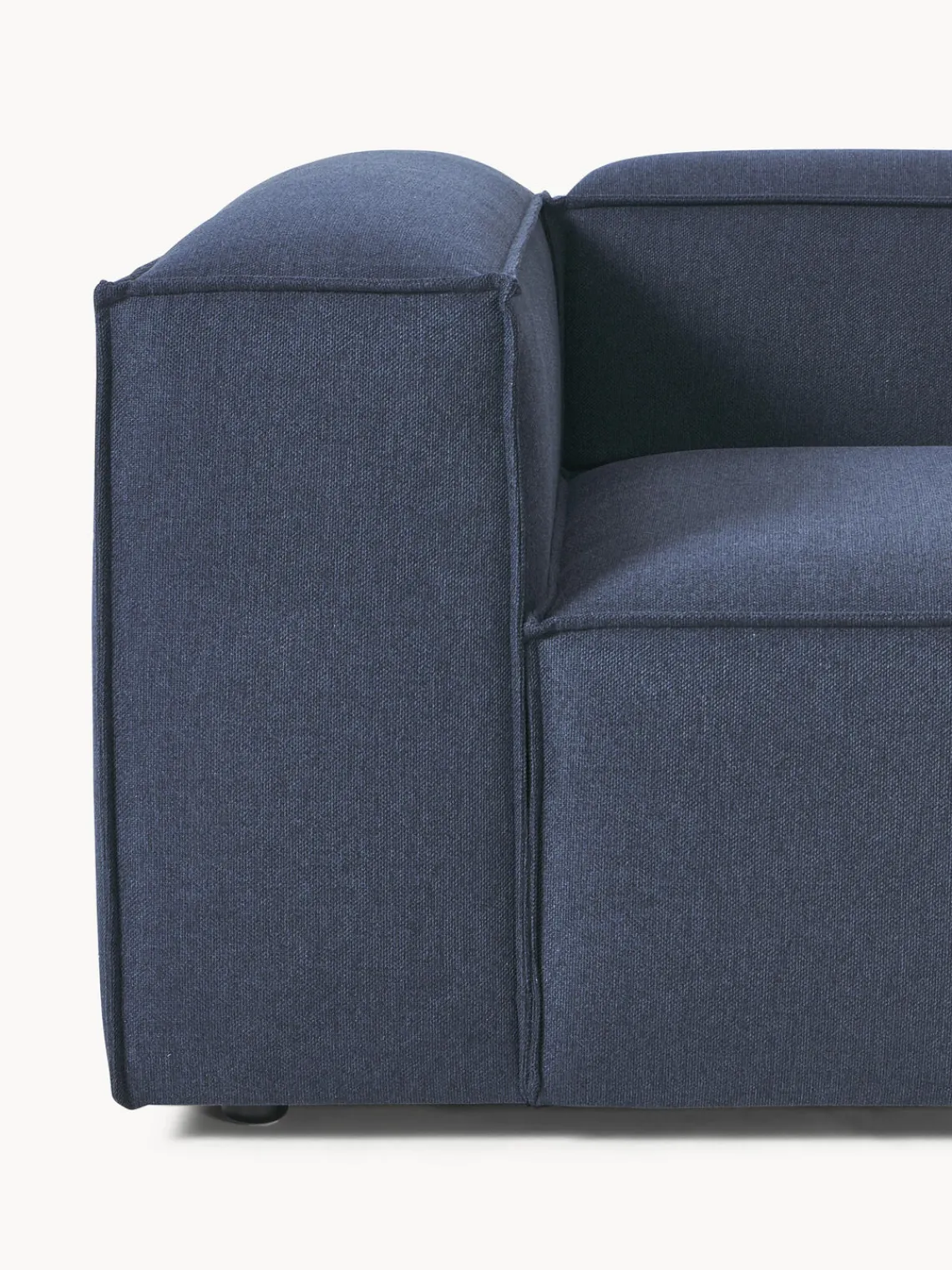 Sofás>Westwing Collection Sofá modular Lennon (3 plazas) Tejido azul oscuro