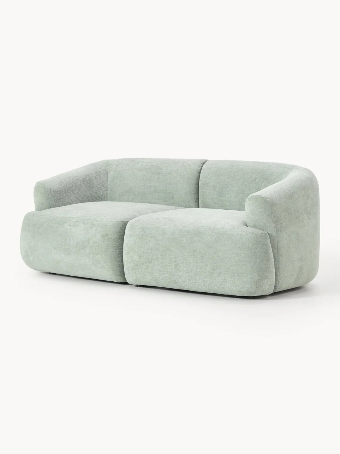 Sofás 2 Plazas|Sofás>Westwing Collection Sofá modular Sofia (2 plazas) Terciopelo verde salvia