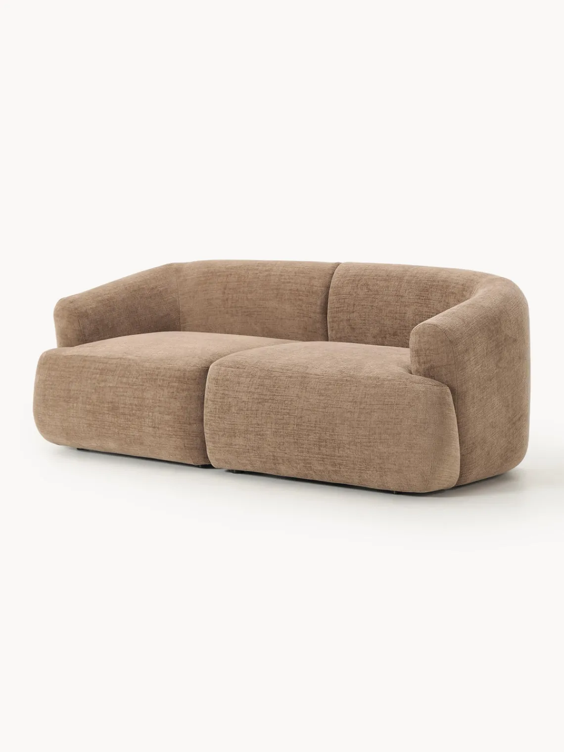 Sofás 2 Plazas|Sofás>Westwing Collection Sofá modular Sofia (2 plazas) Terciopelo marrón