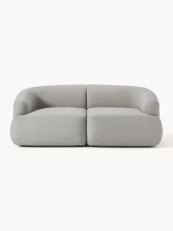 Sofás 2 Plazas|Sofás>Westwing Collection Sofá modular Sofia (2 plazas) Tejido grueso gris