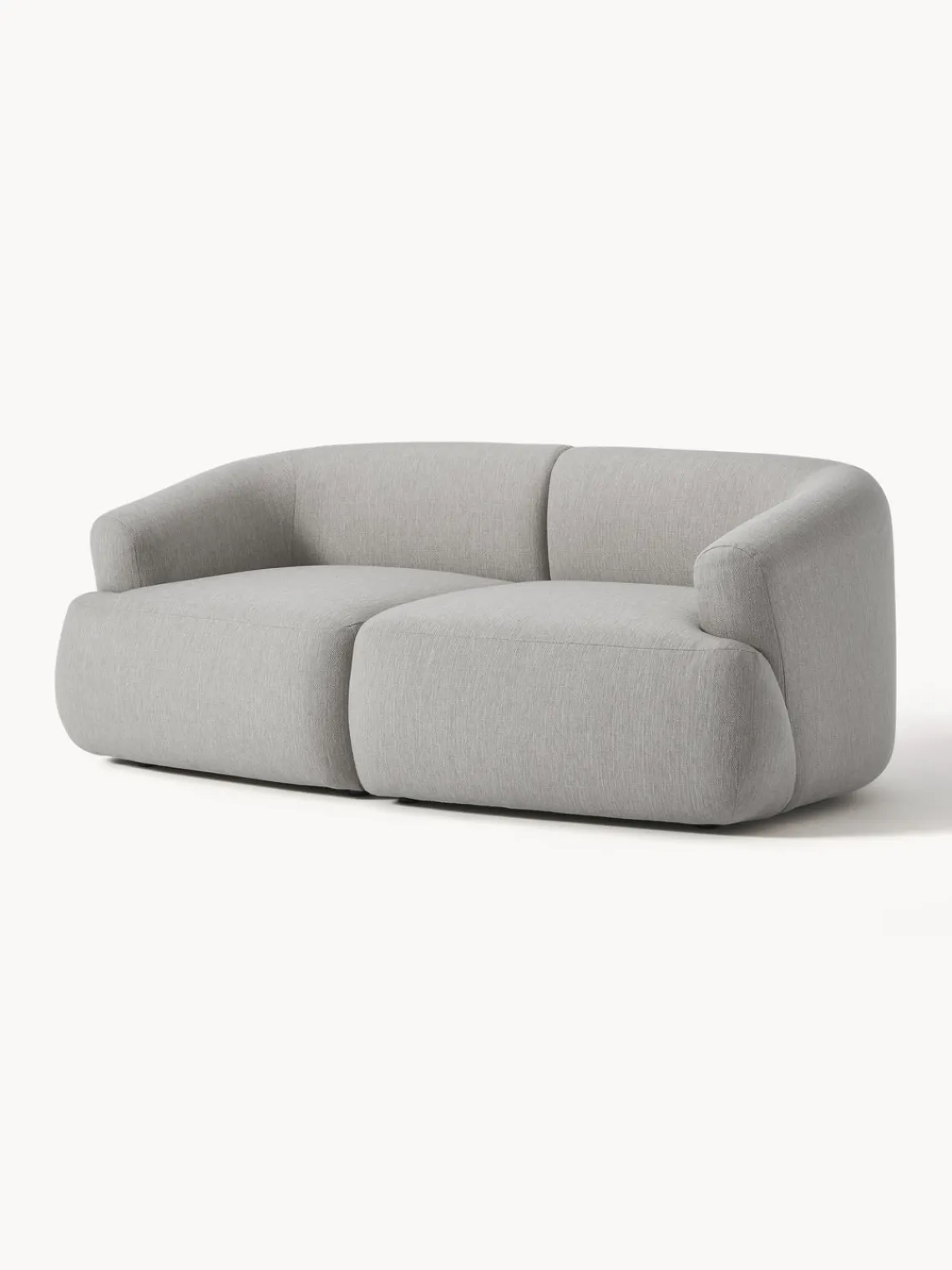 Sofás 2 Plazas|Sofás>Westwing Collection Sofá modular Sofia (2 plazas) Tejido grueso gris