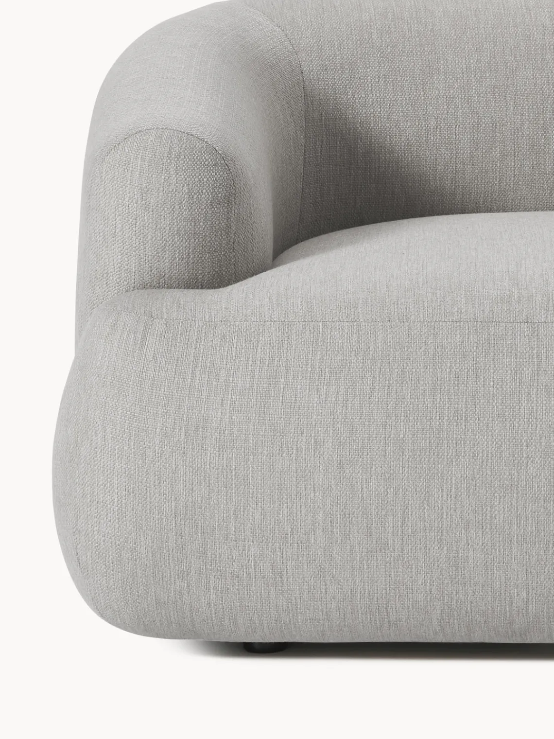 Sofás 2 Plazas|Sofás>Westwing Collection Sofá modular Sofia (2 plazas) Tejido grueso gris