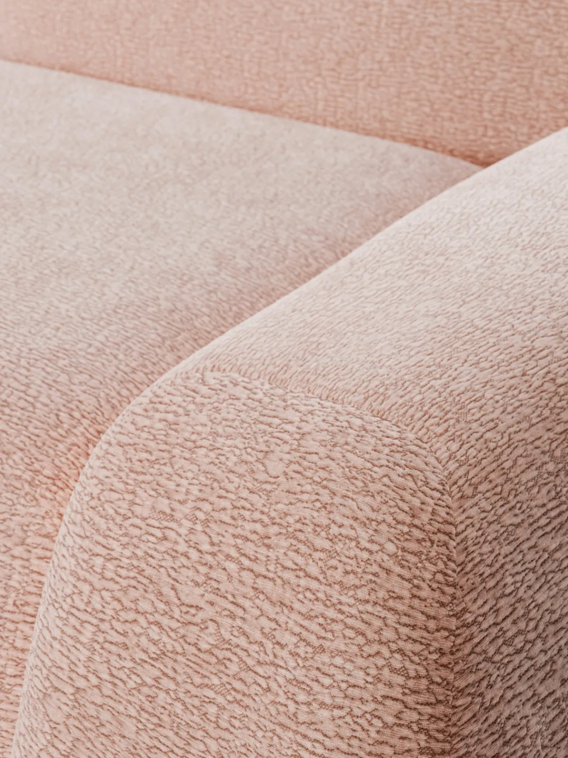 Sofás 3 Plazas|Sofás>Westwing Collection Sofá modular Wolke (4 plazas) Tejido de terciopelo rosa claro