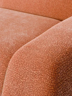 Sofás 3 Plazas|Sofás></noscript>Westwing Collection Sofá modular Wolke (3 plazas) Tejido terracota, texturizado y aterciopelado