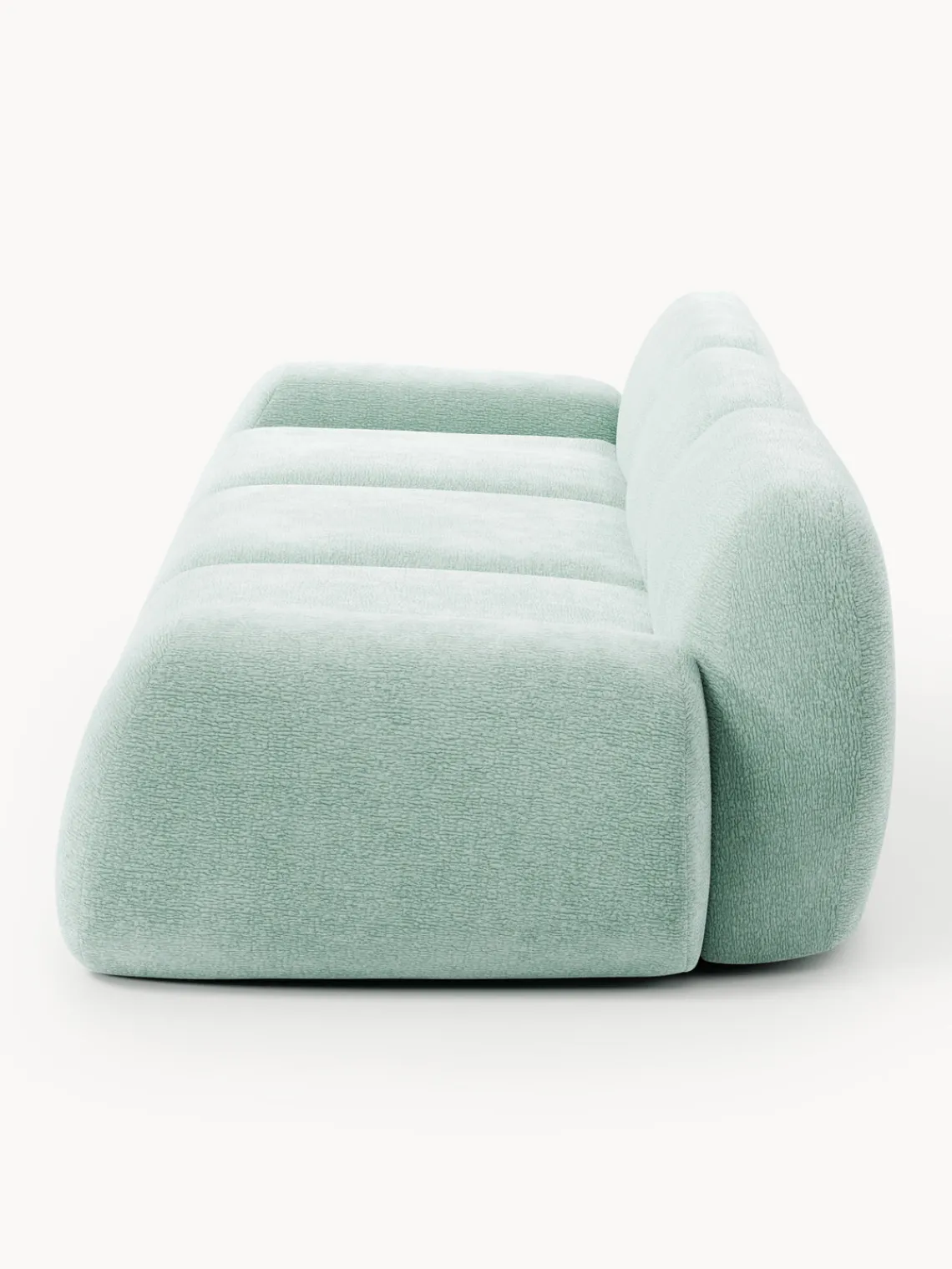 Sofás 3 Plazas|Sofás>Westwing Collection Sofá modular Wolke (4 plazas) Tejido verde menta, aterciopelado