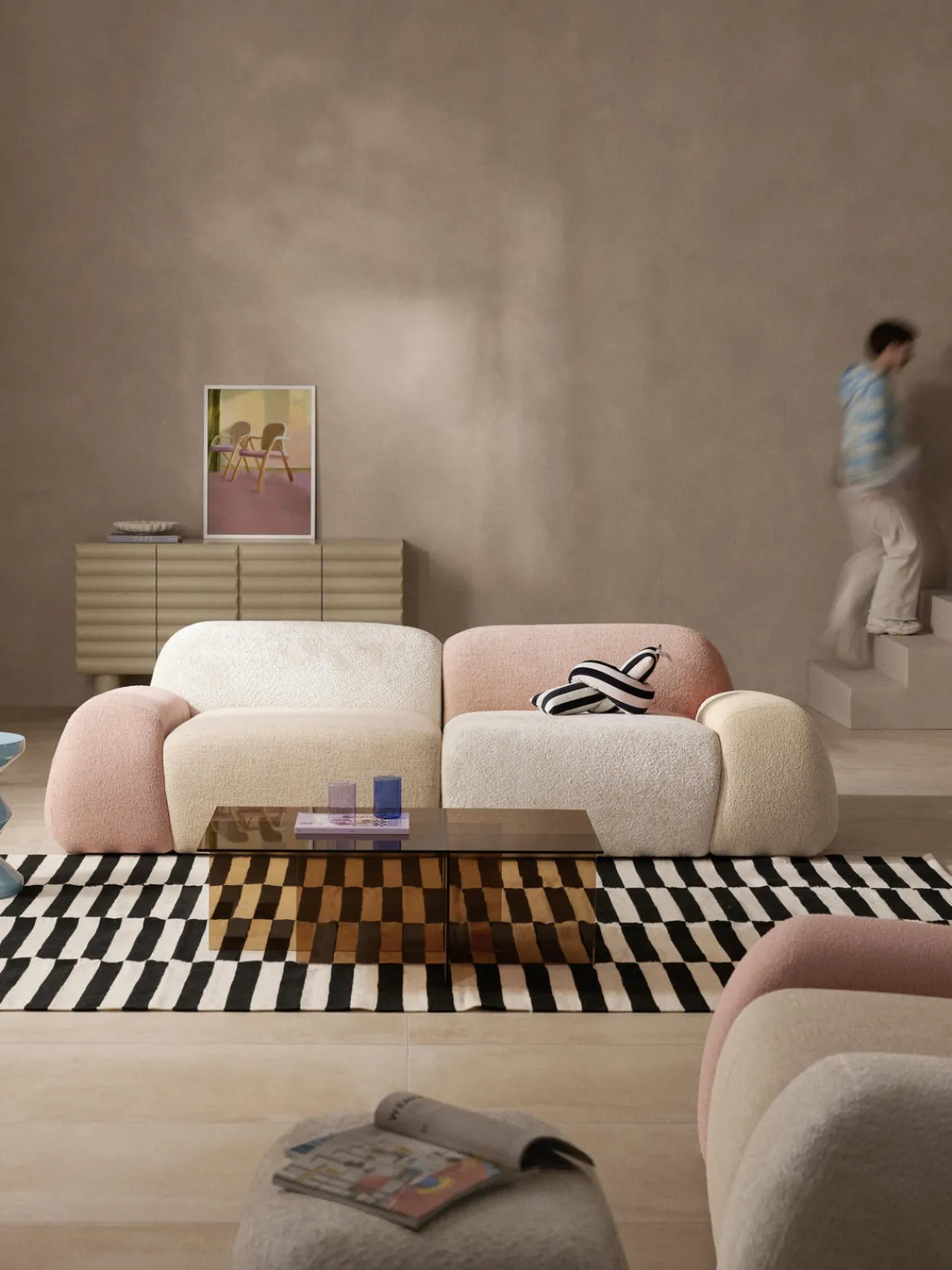 Sofás 3 Plazas|Sofás>Westwing Collection Sofá modular Wolke, Furiosalone Edition (3 plazas) Multicolor