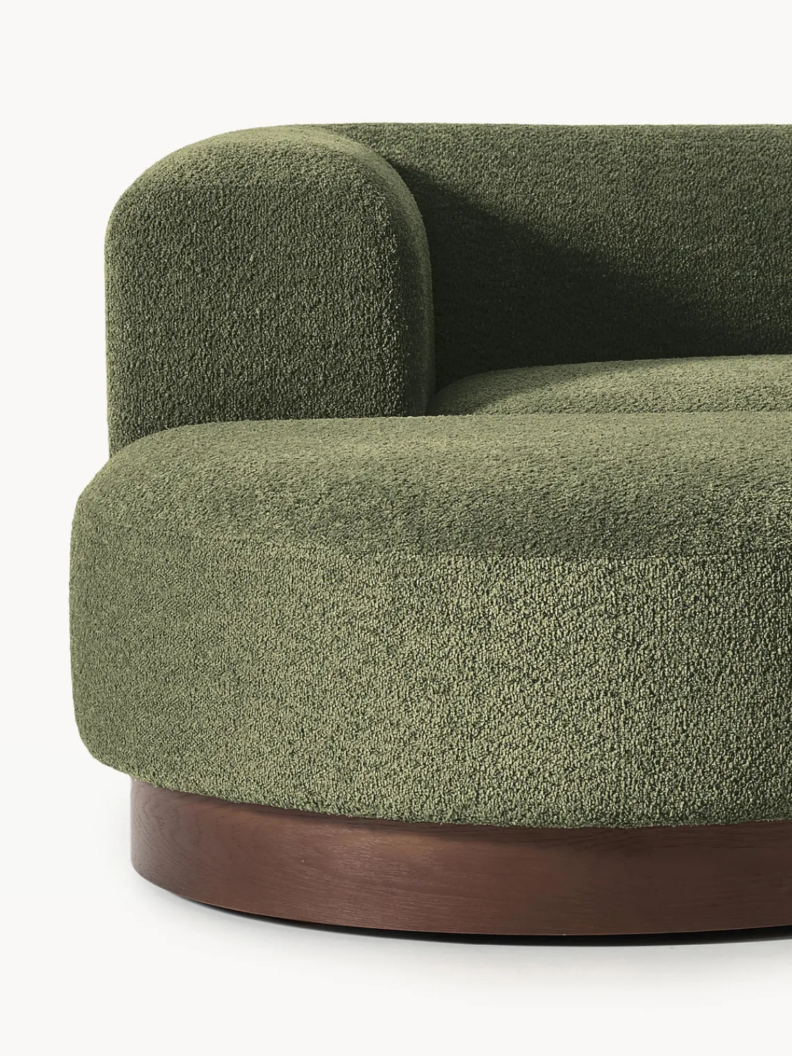 Sofá rinconera de borreguillo bouclé Natalie Sofás Rinconeras|Sofás