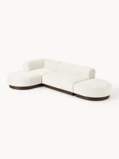 Sale Sofá rinconera de borreguillo bouclé Natalie Sofás Rinconeras|Sofás