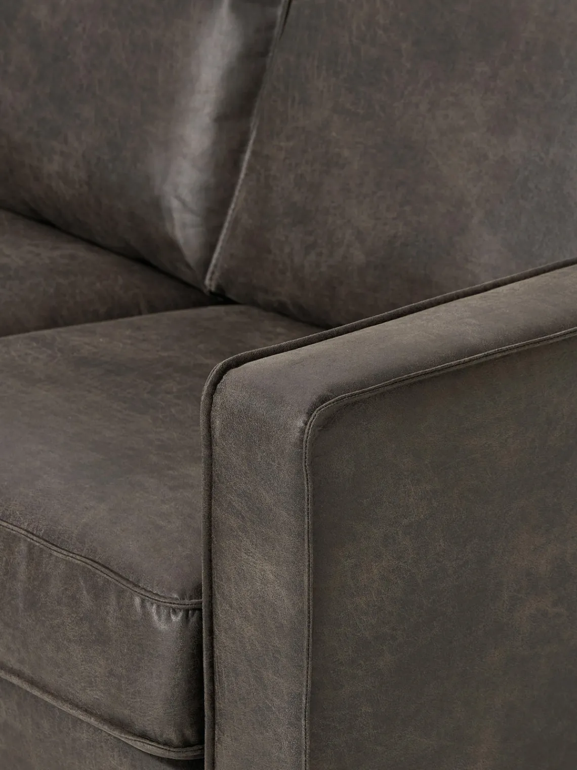 Outlet Sofá rinconera de cuero reciclado Hunter Sofás Rinconeras|Sofás