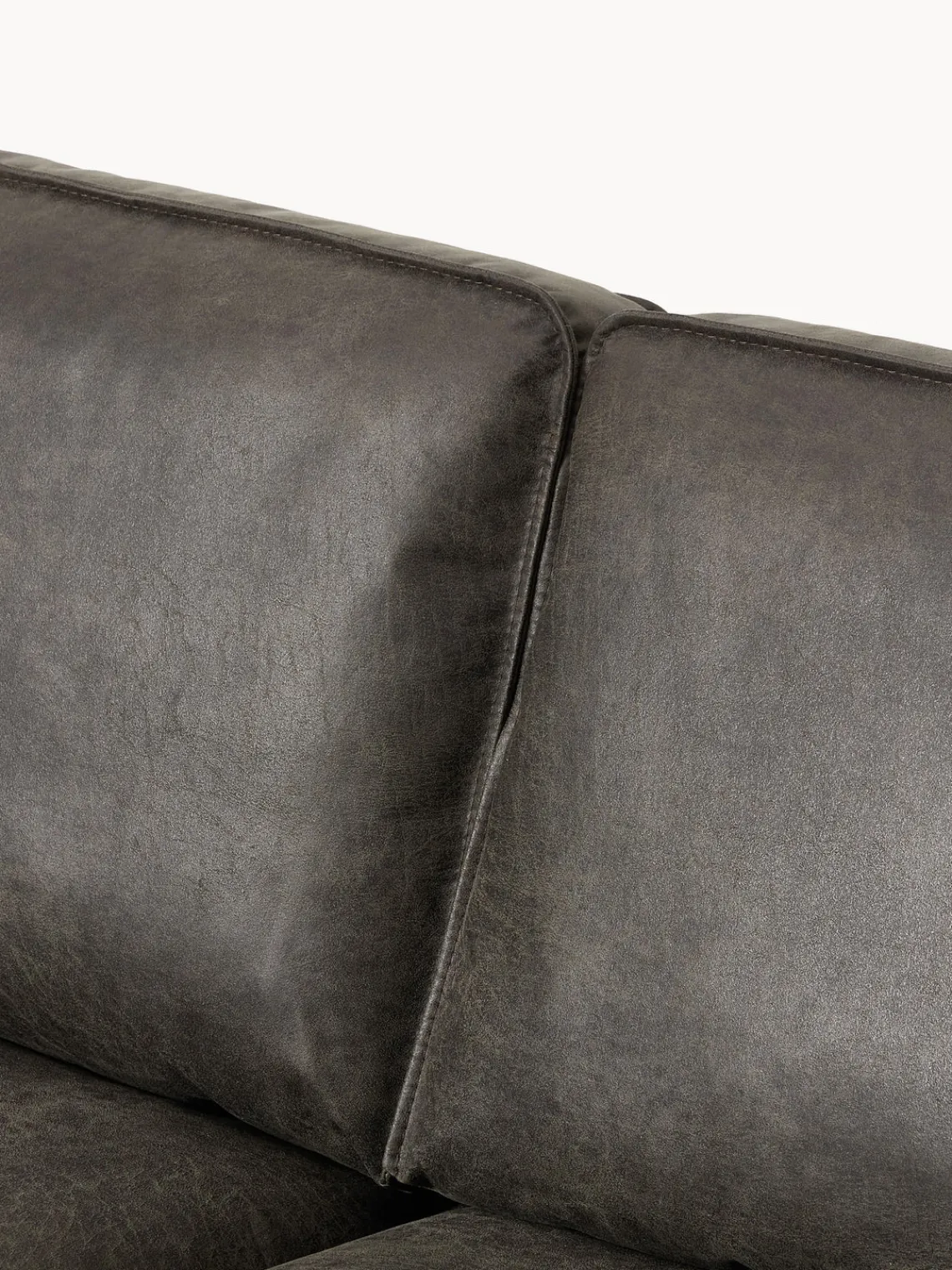 Outlet Sofá rinconera de cuero reciclado Hunter Sofás Rinconeras|Sofás