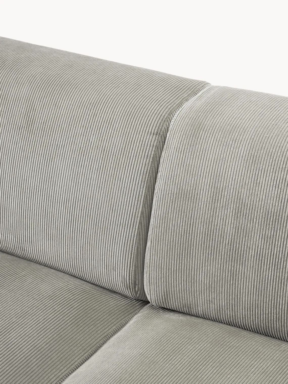 Sofás Rinconeras|Sofás>Westwing Collection Sofá rinconera de pana Melva (4 plazas) Pana gris