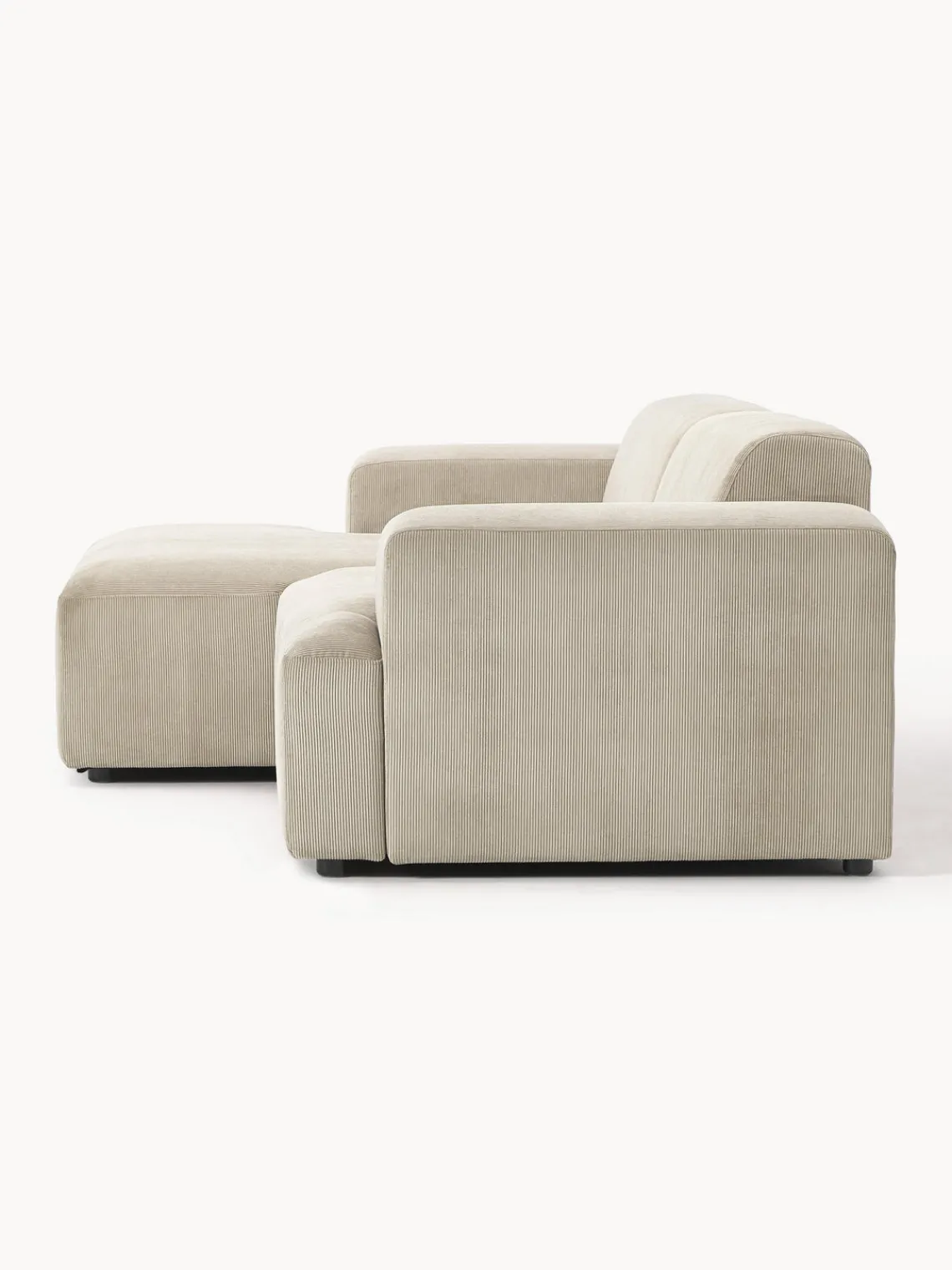 Sofás Rinconeras|Sofás>Westwing Collection Sofá rinconera de pana Melva (3 plazas) Pana beige claro