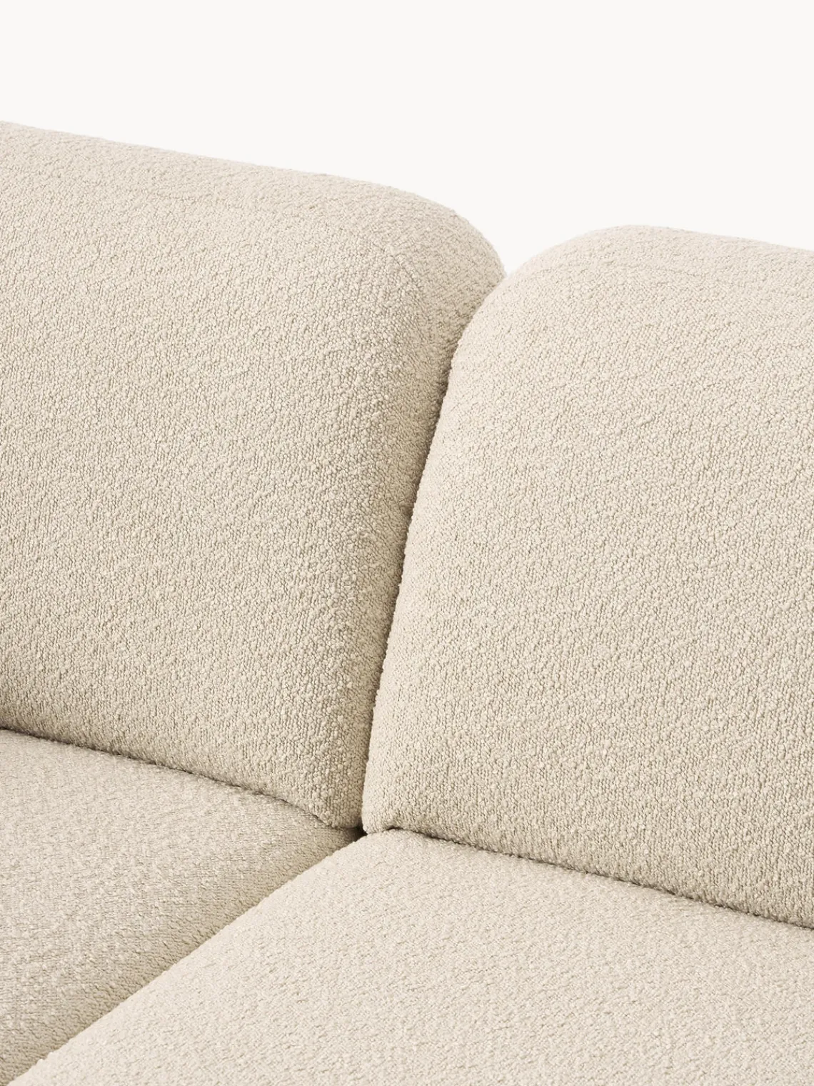 Sofás Rinconeras|Sofás>Westwing Collection Sofá rinconera en bouclé Lilo Bouclé beige claro