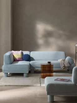 Online Sofá rinconera en tejido bouclé Lilo Sofás Rinconeras|Sofás