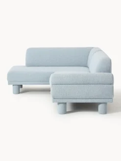 Online Sofá rinconera en tejido bouclé Lilo Sofás Rinconeras|Sofás