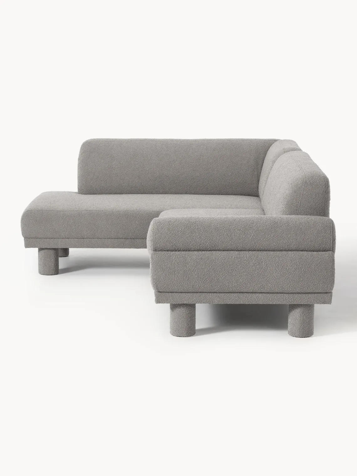 Discount Sofá rinconera en tejido bouclé Lilo Sofás Rinconeras|Sofás